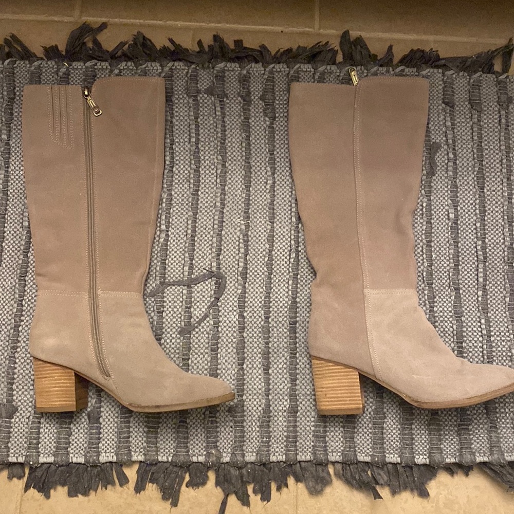 Tan blonde boots.  Brand new without box.